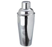 Cocktail Shaker Deluxe Style Stainless Steel 3 Piece Built in Strainer 750ml