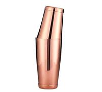 Cocktail Shaker Premium Cocktail Shaker Weighted Shaking Tins, Gold Plated/Copper, Black Mirror Finish, Barware Tools(Copper Finish)
