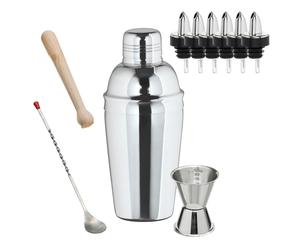 Cocktail shaker set - 3-piece STAINLESS STEEL SHAKER