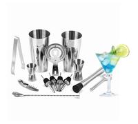Cocktail Shaker Set, Cocktail Making Set, 9Pcs Stainless Steel Bartender Kit, ProfessionalCocktail Shaker, Cocktail Accessories for Home, Bar, Party