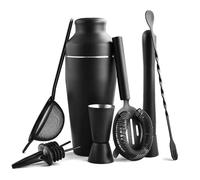 Cocktail Shaker Set - Professional Bartender Kit with Strainer & Essential Tools for Mixology - Perfect for Home Bar and Events