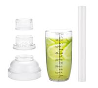 Cocktail Shaker Set - Thickened, Clear Beverage Mixer, Measured Shaker Cup, Lemon Hammer Tool | Long Lasting Coffee Cocktail Ice Shaker For Bar, Home Bartending, Beverage Mix,Precision Craft