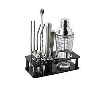 Cocktail Shaker Shakers Bartending SetBartender Kit: 17-Piece Bar Tool Set with Stylish Stand Kit and Martini Cocktai(C)