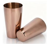 Cocktail Shaker, Stainless Steel Boston Shaker 17oz/26oz Martini Shaker Drink Shaker for Bartending and Home Bar(Rose Gold)