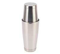Cocktail Shaker, Stainless Steel Cocktail Mixing Cup Anti Shaking Cocktail Shaker Slippy Satin Finish Wine Glass Mouth Bar Shaker Essential (Mirror Surface with Bottom Cup)