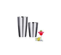 Cocktail Shaker Stainless Steel Cocktail Shaker Bar Set Boston Shaker Set Cocktail Measuring Cup 700 ml + 500 ml Capacity Shaker Cup Cocktail Set for