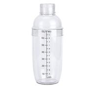 Cocktail Shaker with Scale, Drink Shaker Cocktail, Plastic Resin Drink Shaker Bottle, Transparent Cocktail Maker, Cocktail Mixing Pot for Home, Bar, Milk Tea Shop, Party, Coffee Shop (700ml)