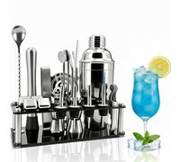 Cocktail Shakers Set, 23 Pieces Cocktail Making Kit,Cocktail Shaker Set 750ml Stainless Steel Bar Tool Set Bartender Kit with Double Jigger,Muddler,Strainer,Pourers,Mixing Spoon