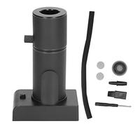 Cocktail Smoker Adjustable Gear Handheld Smoke Infuser for Kitchen Aluminum Zinc Alloy (Black)