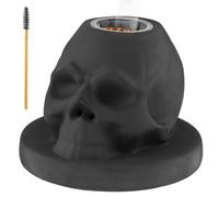 Cocktail Smoker Kit,Skull Ceramic Whiskey Smoker Kit Old Fashioned Smokers Torch with Skull-Shaped Smoke Infuser for Father Husband