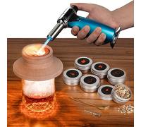 Cocktail Smoker Kit with Torch, Old-Fashioned Whiskey Smoker Infuser Kit for Party, 6 Flavored for Cocktail, Whiskey, Bourbon Smoker Lover, Gifts for Birthday, Men, Dad, Husband (Without Butane)