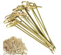 Cocktail Sticks, 100 Pcs Natural Bamboo Skewers, Cocktail Accessories for Drinks, Fruits, Appetizers, Sandwiches, Snacks,100 x 12cm