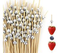 Cocktail Sticks,Cocktail Sticks for Food,Christmas Cocktail Sticks,Canape Sticks,Cocktail Sticks Wooden,Bamboo Cocktail Sticks,Mini Skewers,Food Sticks,Wooden Toothpicks,Fruit Skewers Sticks,Skewers