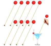 Cocktail Stirrers - Stainless Steel Portable Drinking Stirring Tool | Swizzle Stick Picks Tools | for Cocktail Whiskey Hot Cocoa Creamer Chocolate Milk Juices Home Cafe Bar