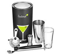 Cocktail Store The Boston Cocktail Gift Set | Cocktail Making Set with Boston Cocktail Shaker, Muddler, Mixing Spoon, Cocktail Strainer & Jigger Measure
