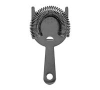 Cocktail Strainer 304 Stainless Steel Bar Strainer with Wire Spring Filter for Ice and Sediment, Versatile Drink Strainer for Home Bartenders and Professional Bars (Black)