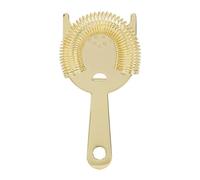 Cocktail Strainer Bar Strainer Cocktail Filtering Tool Stainless Steel Ice Filtering Versatile Bar Drink Strainer for Home Bartenders Professional Bars 304 Stainless Steel (Gold)