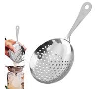 Cocktail Strainer Spoon, Professional Bartender Sieve Tool, Liquid Filtering Mesh, Heavy Duty Stainless Steel Bar Accessory, Drink Maker for Home Mixing Glass Shaker Party Events