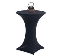 Cocktail Table Tablecloth - Polyester, S/M/L Elastic Matching Tablecloth|Reusable High Cover with Double Layer Foot Pockets, Outdoor and Indoor Party, Wedding, Event, Banquet, Bar