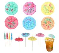 Cocktail Umbrellas for Drinks Vibrant and Fun Cocktail Accessories for Parties, Bars and Restaurants, Perfect with Plastic Straws,120PCS