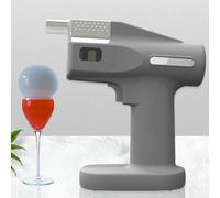 Cocktail Vapour Kits, Portable Smoke Infuser For Drinks Molecular Bubbles Water Sprayer, Handheld Drink Smoker Kit For Bar Kitchen (Grey)