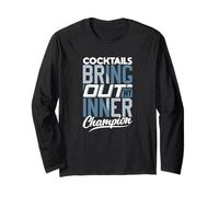 Cocktails Bring Out My Inner Champion Funny Training Long Sleeve T-Shirt