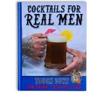 Cocktails For Real Men Gift Book - Joke Gift For Men