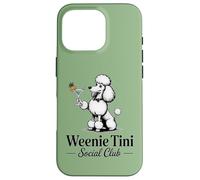 Cocktails & Poodles Social Club Poodle Design for Women Case for iPhone 16 Pro