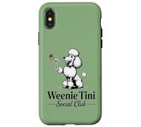 Cocktails & Poodles Social Club Poodle Design for Women Case for iPhone X/XS