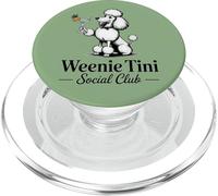 Cocktails & Poodles Social Club Poodle Design for Women PopSockets PopGrip for MagSafe