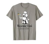 Cocktails & Poodles Social Club Poodle Design for Women T-Shirt