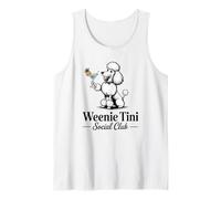 Cocktails & Poodles Social Club Poodle Design for Women Tank Top