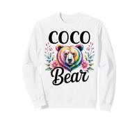 COCO Bear Floral Graphic for Mothers Day Moments Sweatshirt