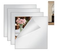 Coco Berming 4 Pieces Self Adhesive Mirror Tiles, 20x20cm