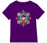 Coco Boys Remember Me with Miguel, Ernesto, Imelda, Dante, Hector Unisex Kids T-Shirt, Purple, 5-6 Years UK