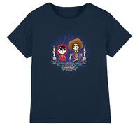 Coco Boys Seize Your Moment with Miguel and Hector Unisex Kids T-Shirt, Navy, 7-8 Years UK