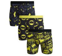 COCO BRANDS Batman Mens Underwear - 3 Pack Breathable Batman Underwear Boxer Briefs Secure Waistband Boxers for Men (S-XL), Batman Black/Yellow, XL