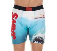 COCO BRANDS Jaws Mens Boxer Briefs - Breathable Stretch No Fly Mens Underwear Boxers with Contoured Pouch (Sizes: S-XL), Jaws Movie Poster, XL