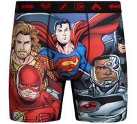 COCO BRANDS Mens Boxer Briefs - 1 Pack/3 Pack Justice League Superman Invader Zim Soft Stretch Mens Underwear Boxer Briefs, Justice League Team- 1pk, M