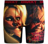 COCO BRANDS Mens Boxer Briefs - Chucky Halloween II Breathable Stretchy No Fly Mens Underwear Boxers Contoured Pouch, Black Chucky Gets Lucky With Tiff, M