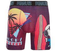 COCO BRANDS Peanuts Snoopy Mens Boxer Briefs - 1 Pack/2 Pack/3 Pack Lightweight Soft Stretch Fit Underwear, Miami Joe Cool, M