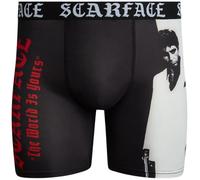COCO BRANDS Scarface Mens Boxer Briefs No Fly Underwear, Scarface Black/White, S