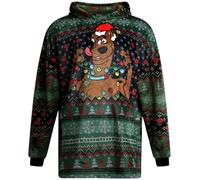 COCO BRANDS Scooby-Doo Cosplay Blanket Hoodie, Oversized Wearable Hoodie, Plush Fleece, One Size, Size One Size, Multicolor Holiday Icons
