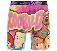 COCO BRANDS Scooby-Doo Mens Boxer Briefs - 1Pack/3Pack No Fly Anti-Chafing Cotton Lined Support Boxers for Men (Sizes: S-XL), Large Print With Mobs, XL