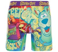 COCO BRANDS Scooby-Doo Men's Boxer Briefs - No Fly, Anti-Chafing Stitching, Comfort Shaped/Cotton Lined Crotch, Keep on Snackin', L