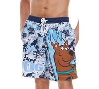 COCO BRANDS Scooby-Doo Men's Swim Trunks with Mesh Lining, Elastic Waistband, Drawstring & Side Pockets/Board Shorts, Surf Dog, L