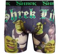 COCO BRANDS Shrek Men's Boxer Briefs - No Fly, Anti-Chafing Stitching, Comfort Shaped/Cotton Lined Crotch, Shrek Life Boxer/Green, L
