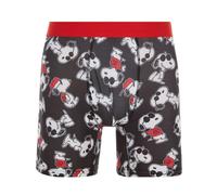 Coco Brands Snoopy Joe Cool Men's Boxer Briefs in Dog Bowl Packaging (UK, Alpha, S, Regular, Regular) Black