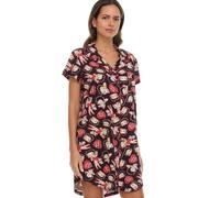 COCO BRANDS Snoopy Womens Nightgown - Bratz Strawberry Shortcake Powerpuff Girls Betty Boop Collared Nightgowns for Women, Black Betty Boop Puppy Kisses Print, M