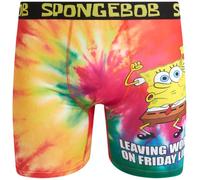 COCO BRANDS SpongeBob SquarePants Mens Boxer Briefs - 1 Pack or 2 Pack Soft Stretch Mens Underwear Boxers with Contour Pouch, Leaving Work on Friday Like, L